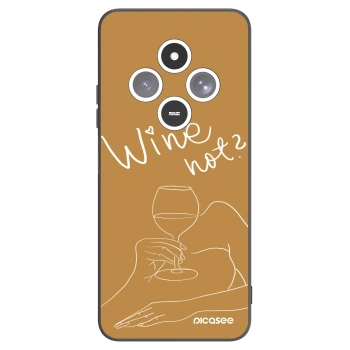 Picasee crna silikonska maskica za Xiaomi Redmi 14C - Wine not