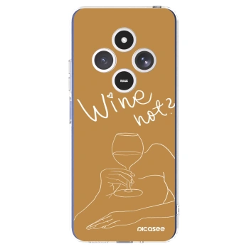 Picasee silikonska prozirna maskica za Xiaomi Redmi 14C - Wine not