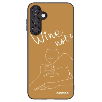 Picasee crna silikonska maskica za Samsung Galaxy A16 5G - Wine not