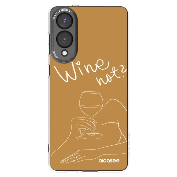 Picasee silikonska prozirna maskica za Samsung Galaxy S25 Edge 5G - Wine not