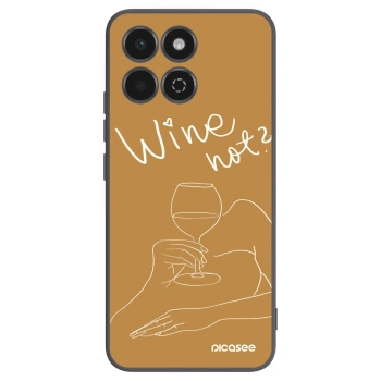 Picasee crna silikonska maskica za Honor 200 Smart 5G - Wine not