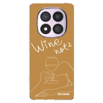 Picasee silikonska prozirna maskica za Xiaomi Redmi Note 14 Pro 4G - Wine not