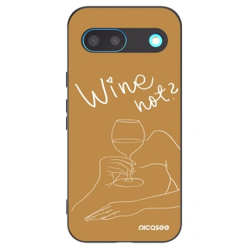 Picasee crna silikonska maskica za Google Pixel 8 - Wine not