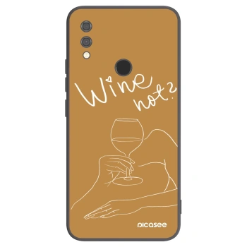Picasee crna silikonska maskica za Xiaomi Redmi Note 7 - Wine not