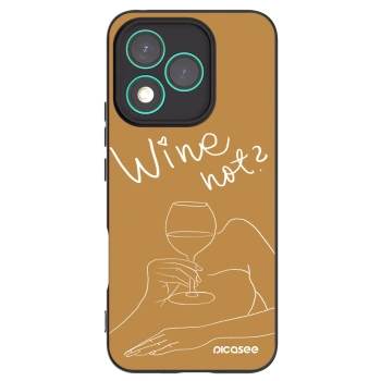 Picasee crna silikonska maskica za Honor 400 Lite 5G - Wine not
