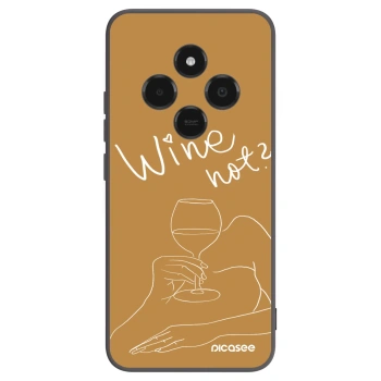 Picasee crna silikonska maskica za Xiaomi Poco C75 - Wine not