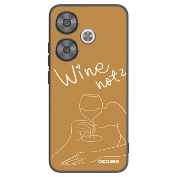 Picasee crna silikonska maskica za Xiaomi Poco F6 - Wine not