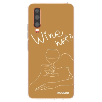 Picasee silikonska prozirna maskica za Huawei P30 - Wine not