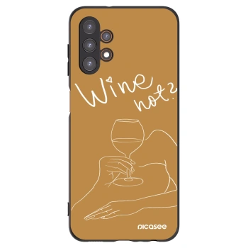 Picasee crna silikonska maskica za Samsung Galaxy A13 5G - Wine not