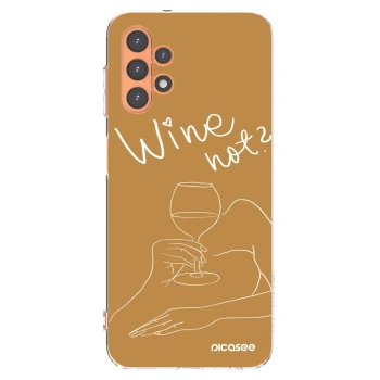 Picasee silikonska prozirna maskica za Samsung Galaxy A13 5G - Wine not