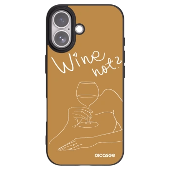Picasee crna silikonska maskica za Apple iPhone 17 - Wine not