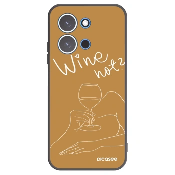 Picasee crna silikonska maskica za Xiaomi Redmi 15C 4G - Wine not