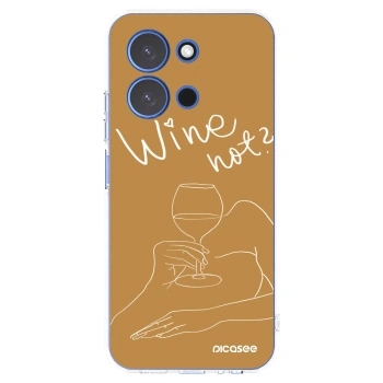 Picasee silikonska prozirna maskica za Xiaomi Redmi 15C 4G - Wine not