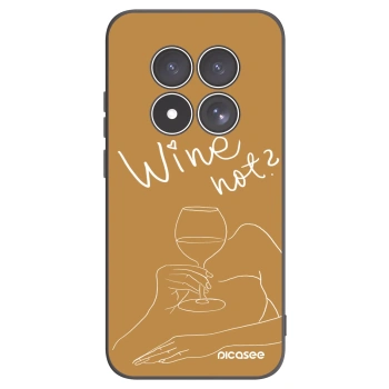Picasee crna silikonska maskica za Xiaomi Redmi Note 15 Pro 4G - Wine not