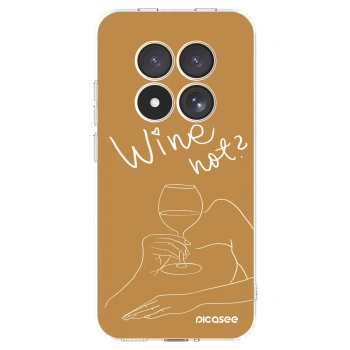 Picasee silikonska prozirna maskica za Xiaomi Redmi Note 15 Pro 4G - Wine not