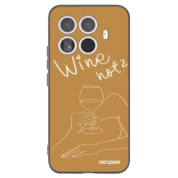 Picasee crna silikonska maskica za Xiaomi 15T Pro - Wine not
