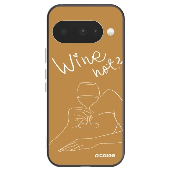 Picasee crna silikonska maskica za Google Pixel 10 - Wine not