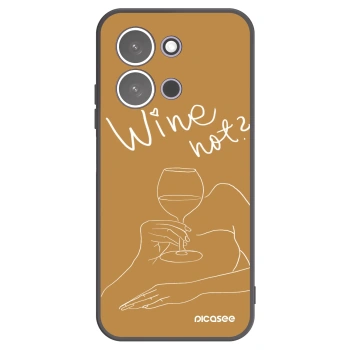 Picasee crna silikonska maskica za Xiaomi Redmi 15C 5G - Wine not
