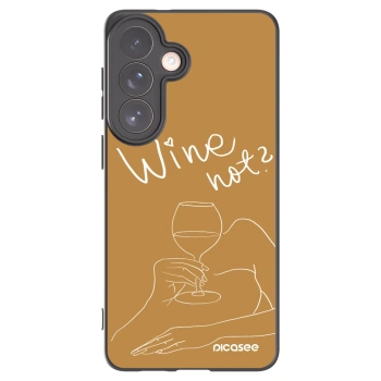 Picasee crna silikonska maskica za Samsung Galaxy S26+ - Wine not