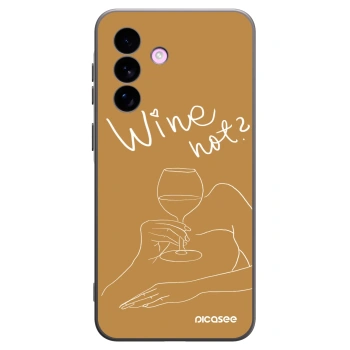 Picasee crna silikonska maskica za Samsung Galaxy A57 5G - Wine not