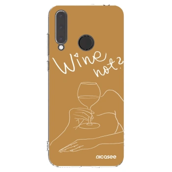 Picasee silikonska prozirna maskica za Honor 20 Lite - Wine not