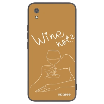 Picasee crna silikonska maskica za Xiaomi Redmi 7A - Wine not