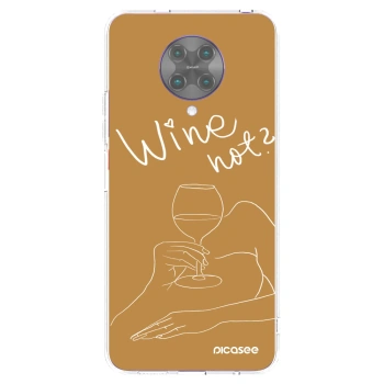 Picasee silikonska prozirna maskica za Xiaomi Poco F2 Pro - Wine not