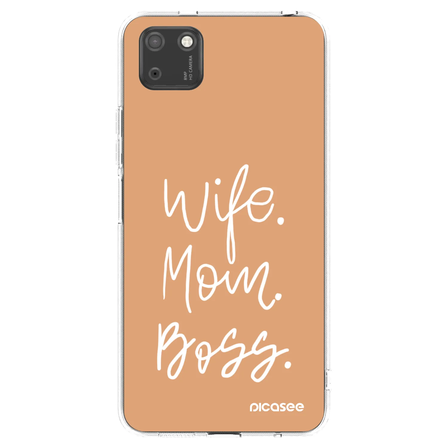Picasee silikonska prozirna maskica za Huawei Y5P - Boss Mama