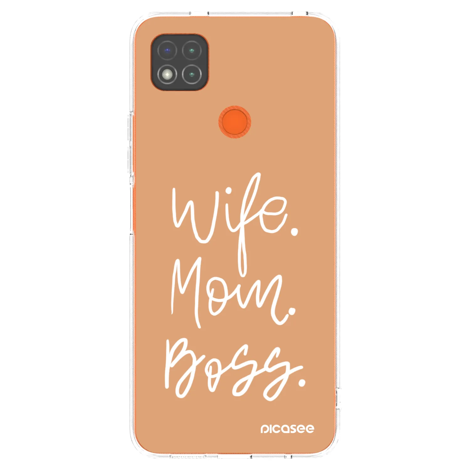 Picasee silikonska prozirna maskica za Xiaomi Redmi 9C - Boss Mama