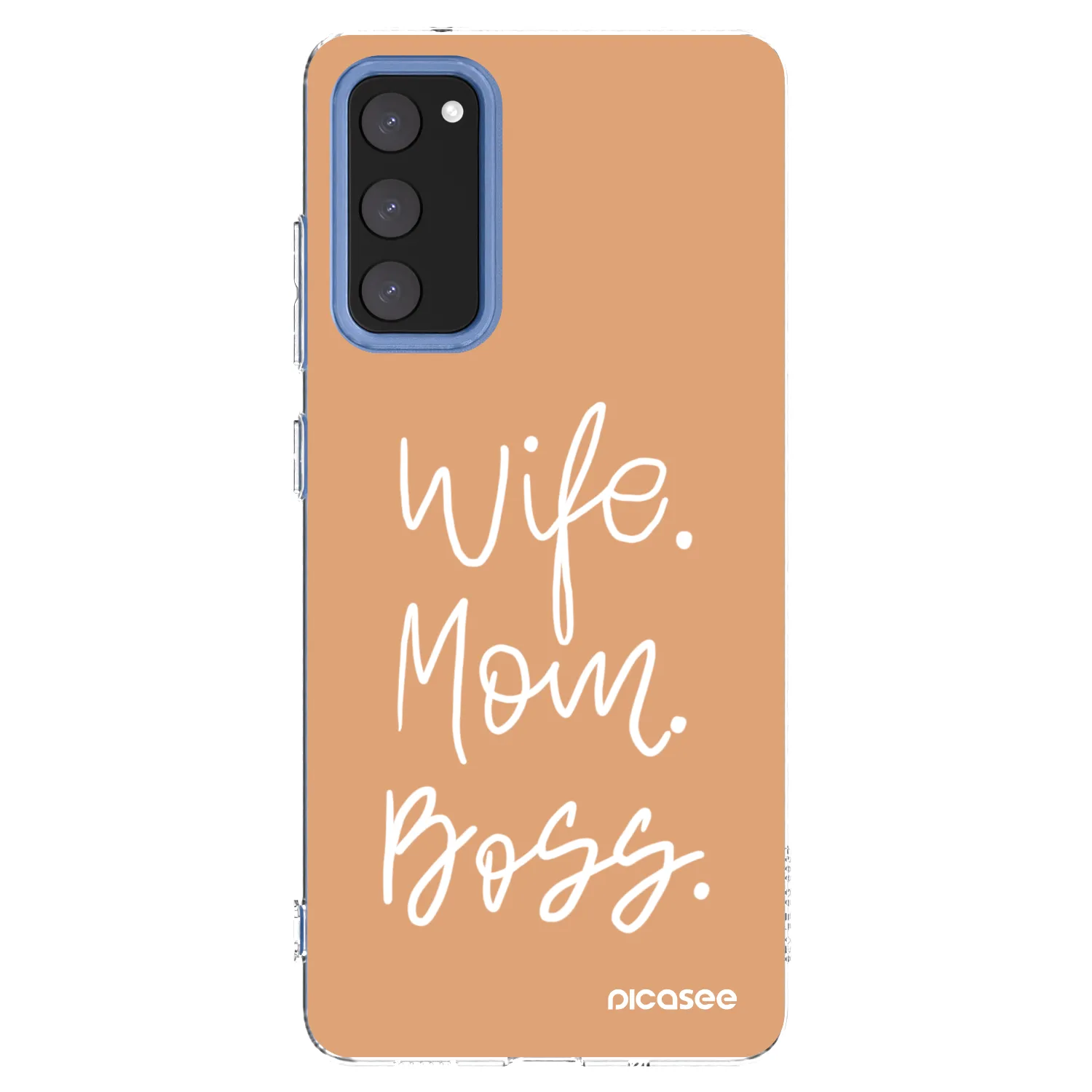 Picasee silikonska prozirna maskica za Samsung Galaxy S20 FE - Boss Mama
