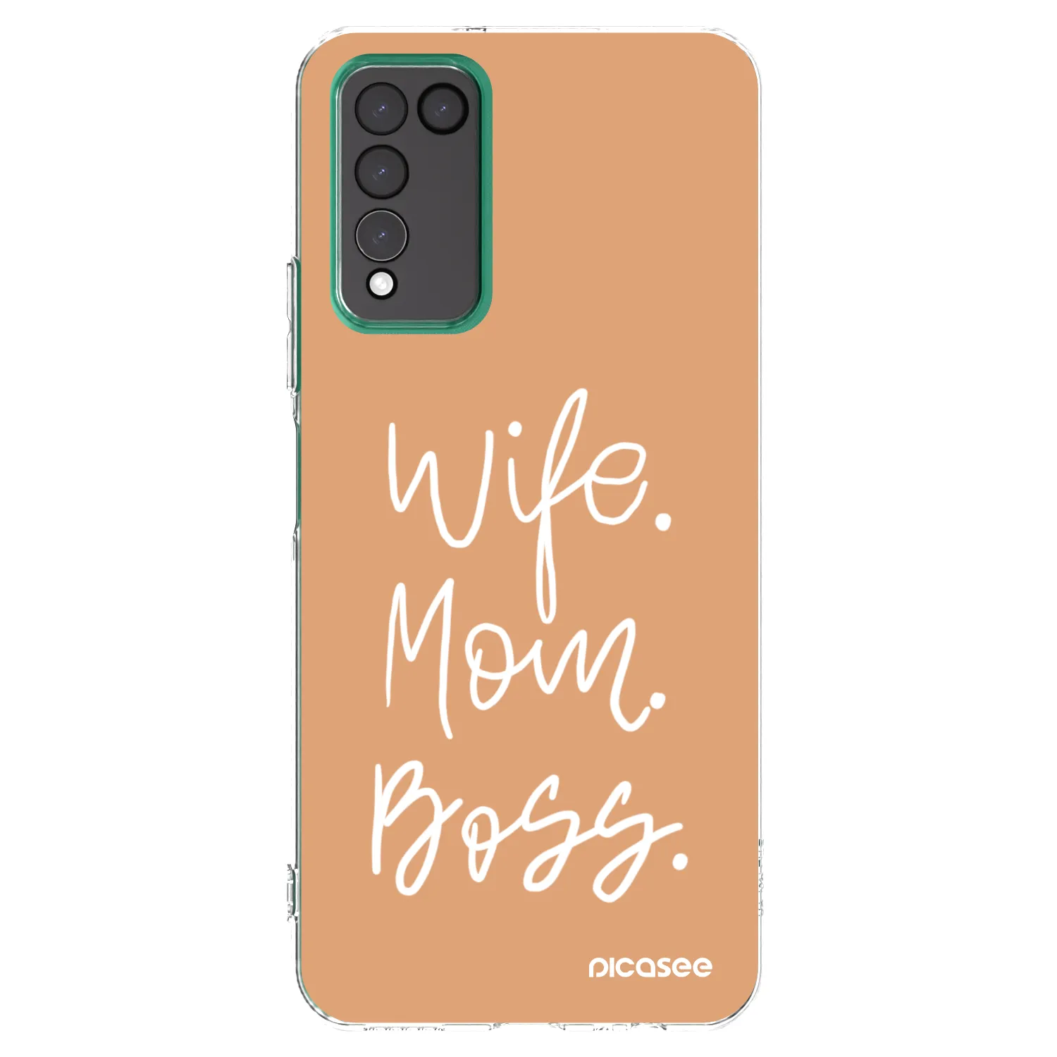Picasee silikonska prozirna maskica za Honor 10X Lite - Boss Mama