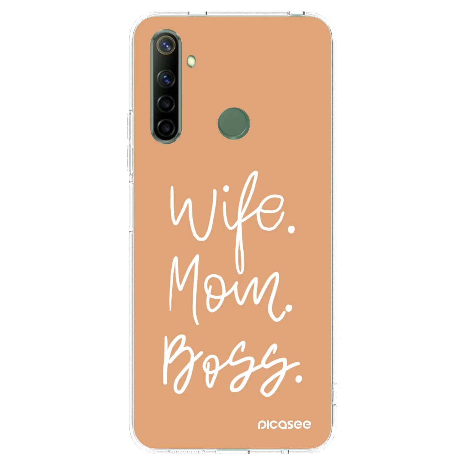 Picasee silikonska prozirna maskica za Realme 6i - Boss Mama