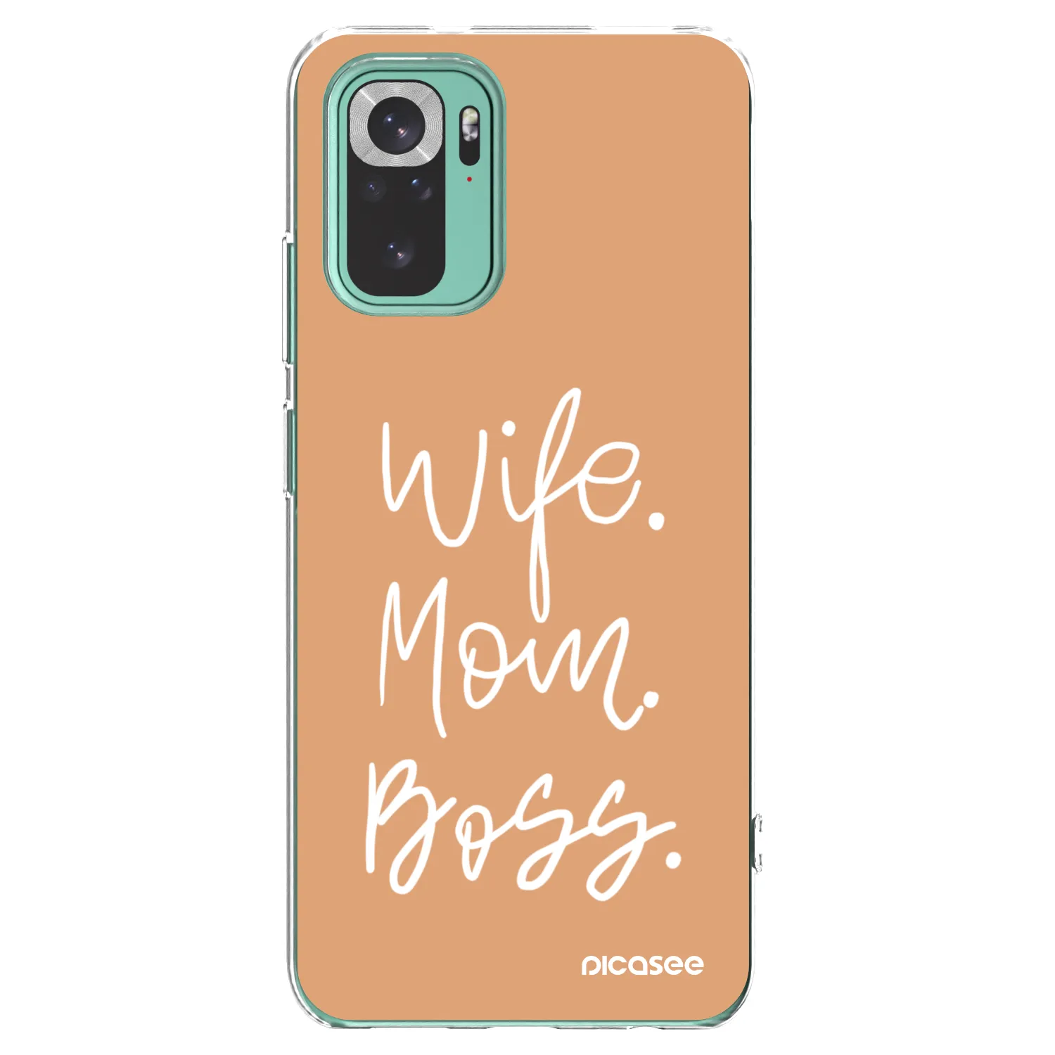 Picasee silikonska prozirna maskica za Xiaomi Redmi Note 10 Pro - Boss Mama
