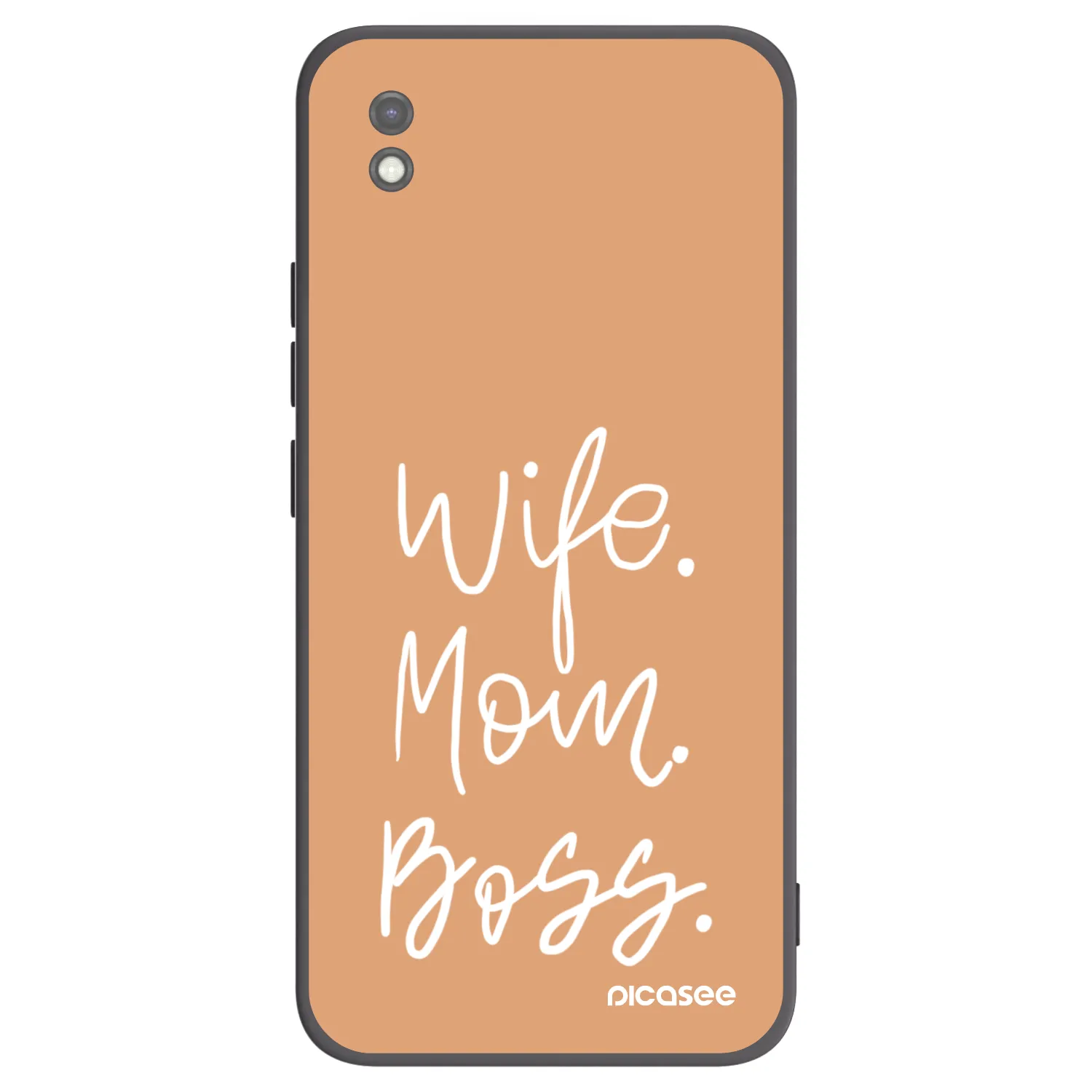 Picasee crna silikonska maskica za Xiaomi Redmi 9AT - Boss Mama