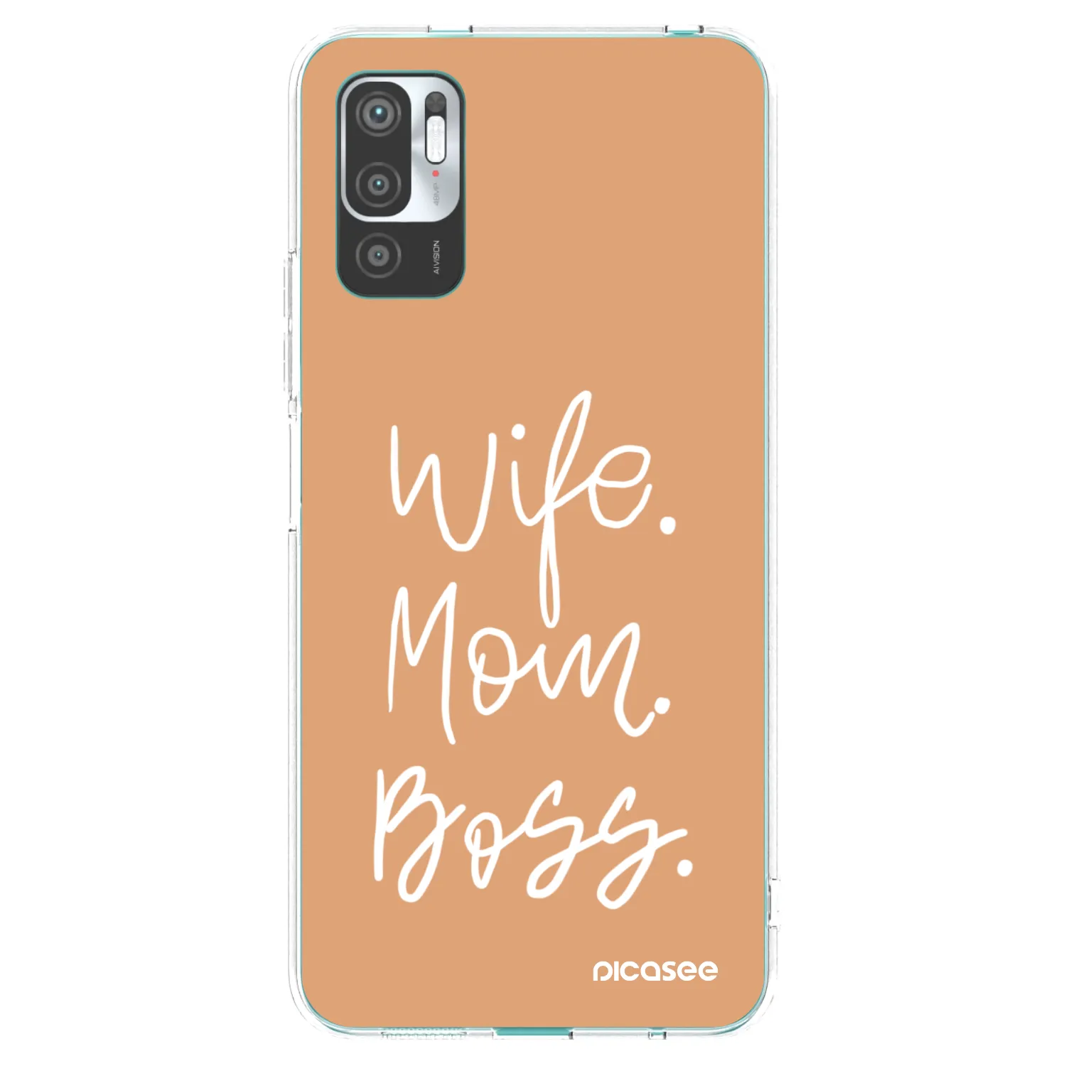 Picasee silikonska prozirna maskica za Xiaomi Redmi Note 10 5G - Boss Mama