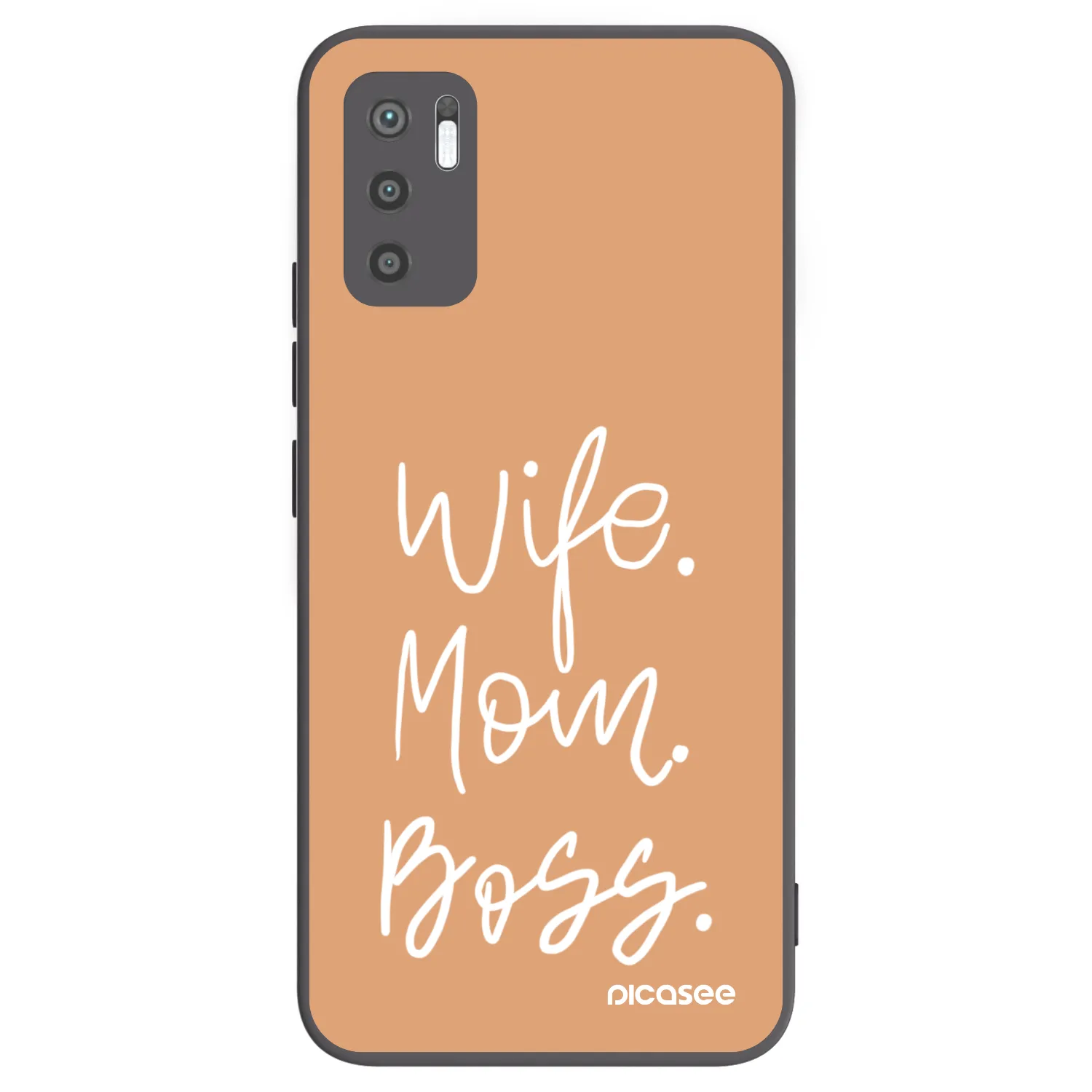 Picasee crna silikonska maskica za Xiaomi Redmi Note 10 5G - Boss Mama