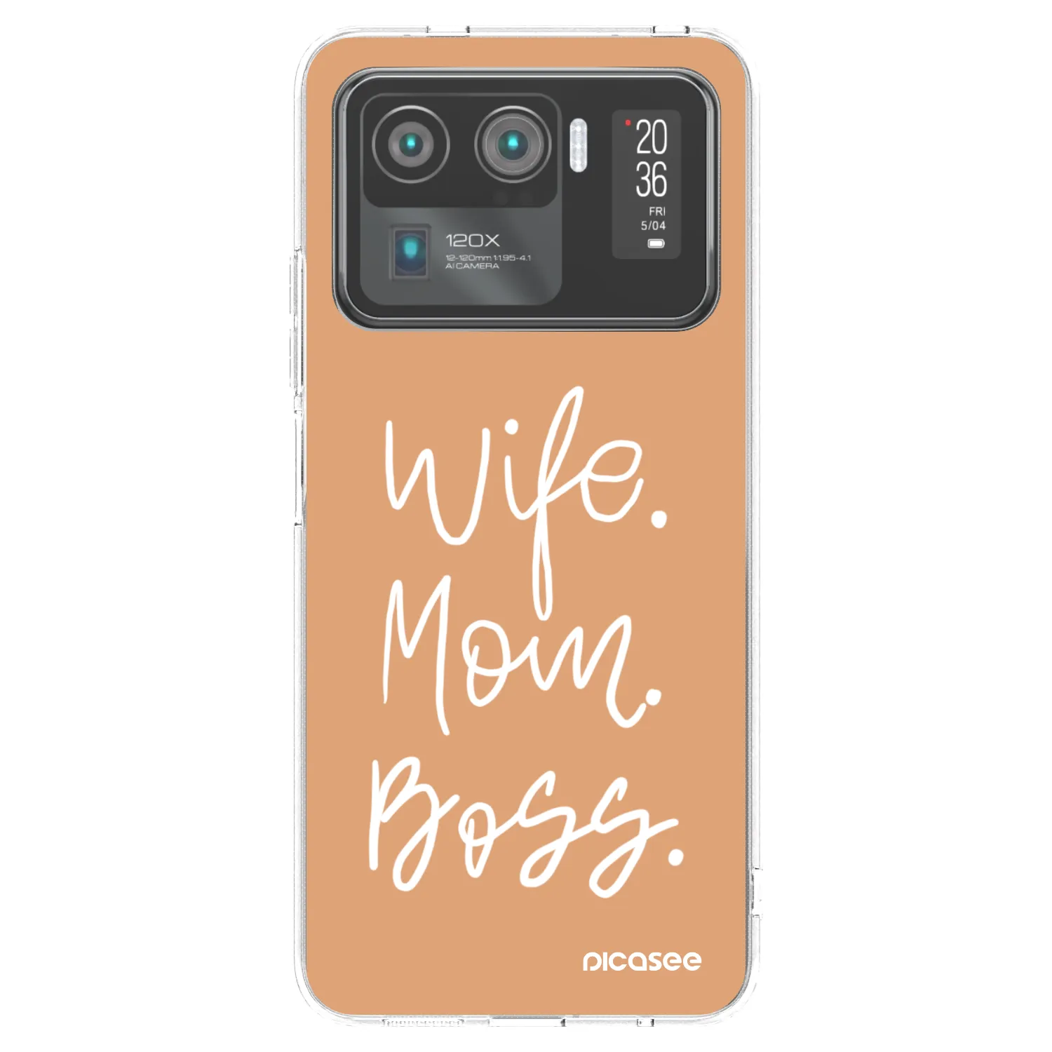 Picasee silikonska prozirna maskica za Xiaomi Mi 11 Ultra - Boss Mama