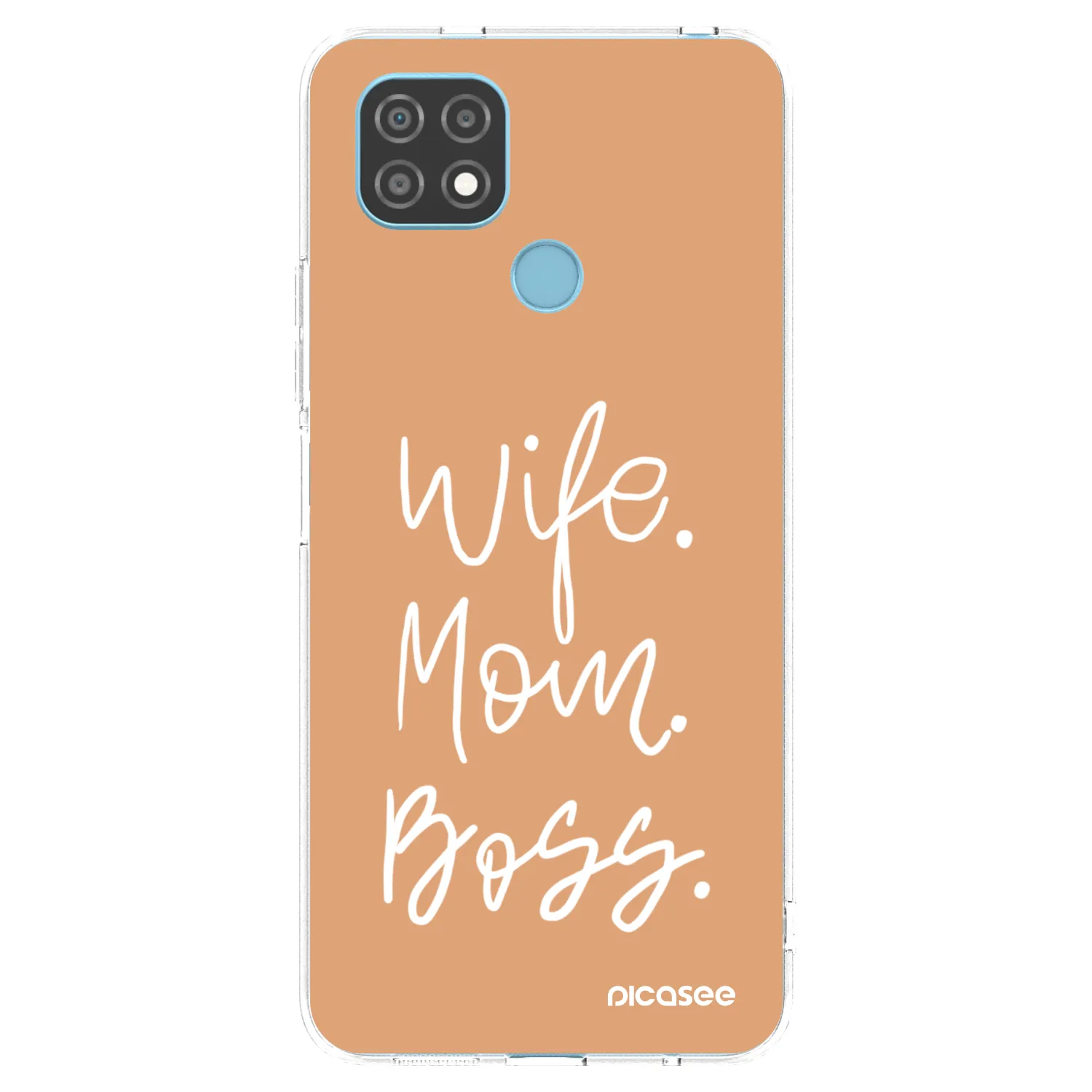 Picasee silikonska prozirna maskica za Realme C21 - Boss Mama