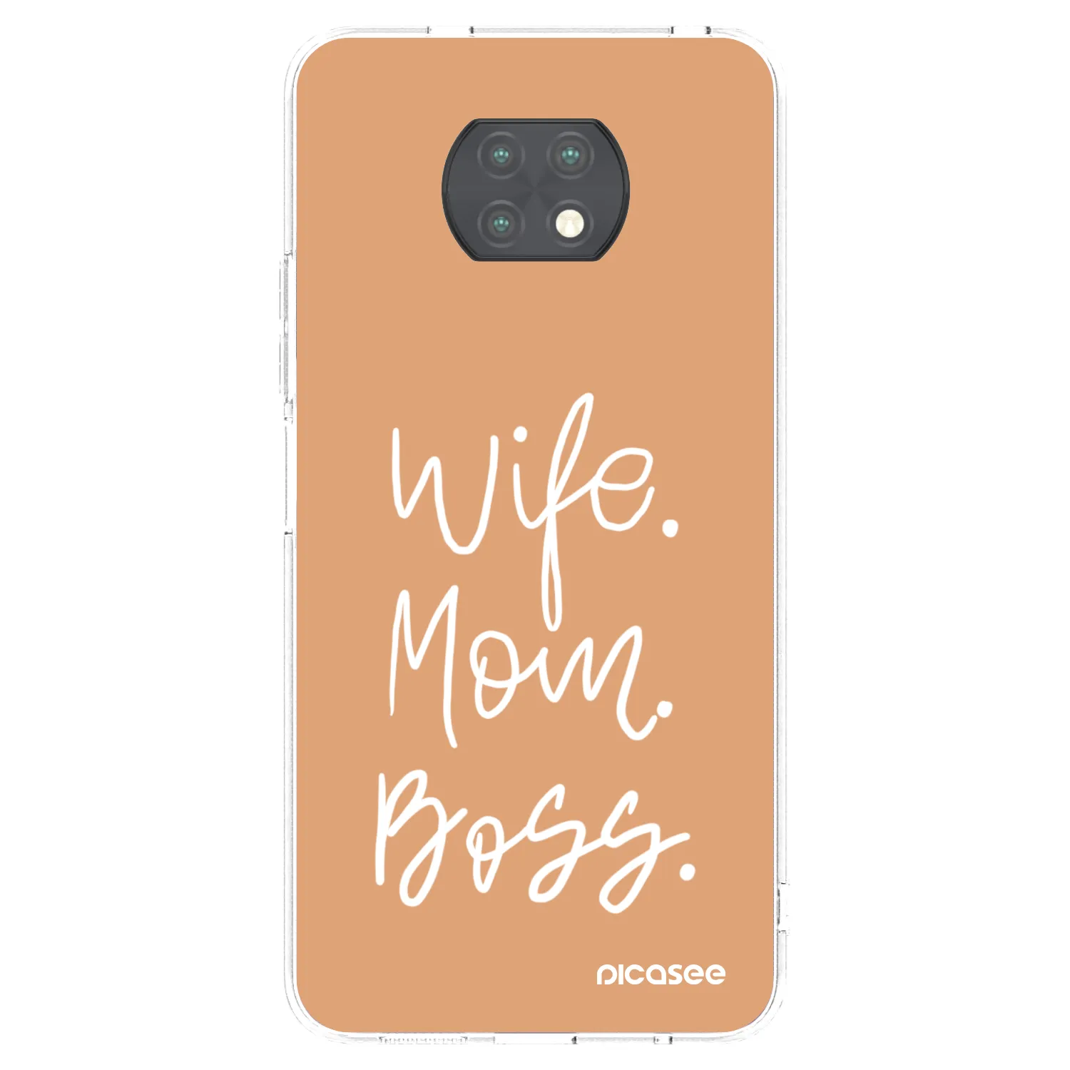Picasee silikonska prozirna maskica za Xiaomi Redmi Note 9T - Boss Mama