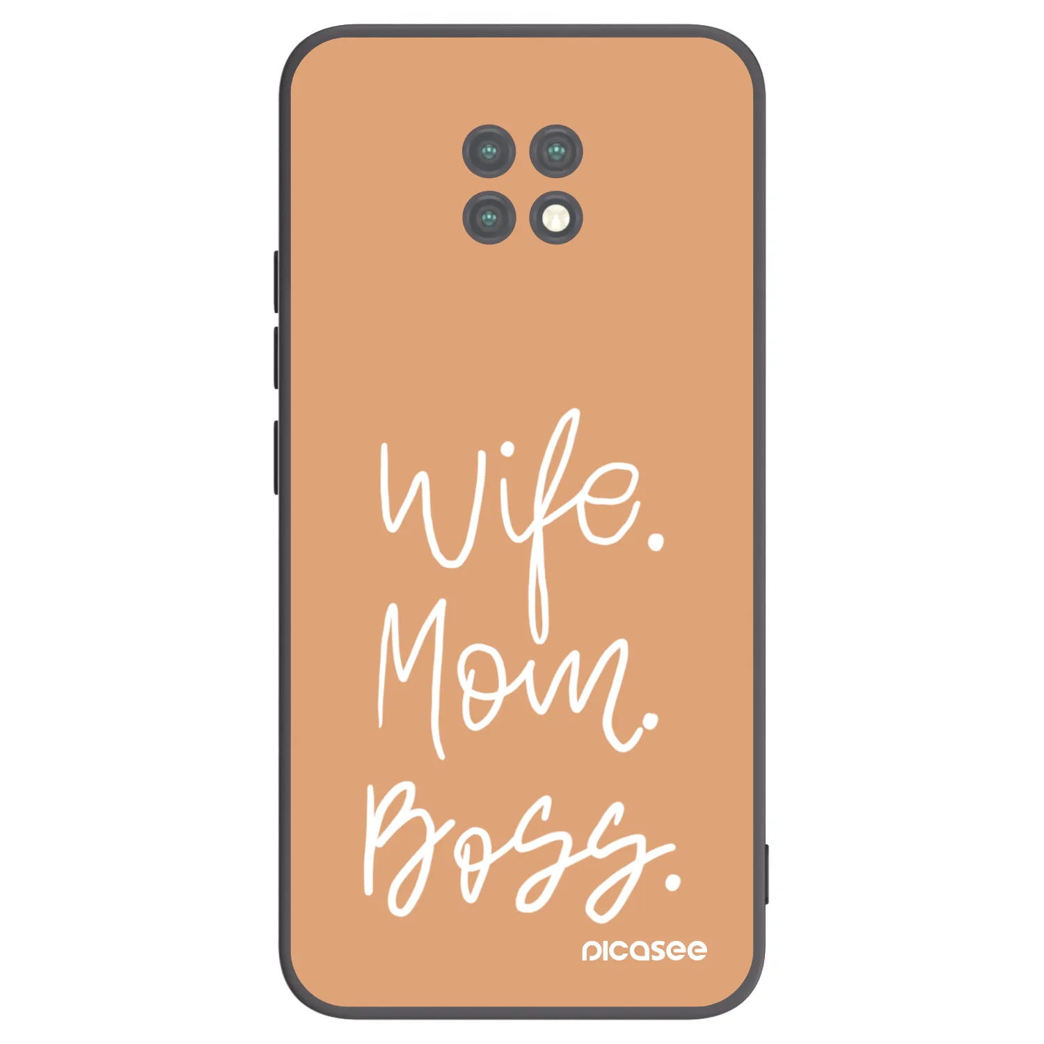 Picasee crna silikonska maskica za Xiaomi Redmi Note 9T - Boss Mama