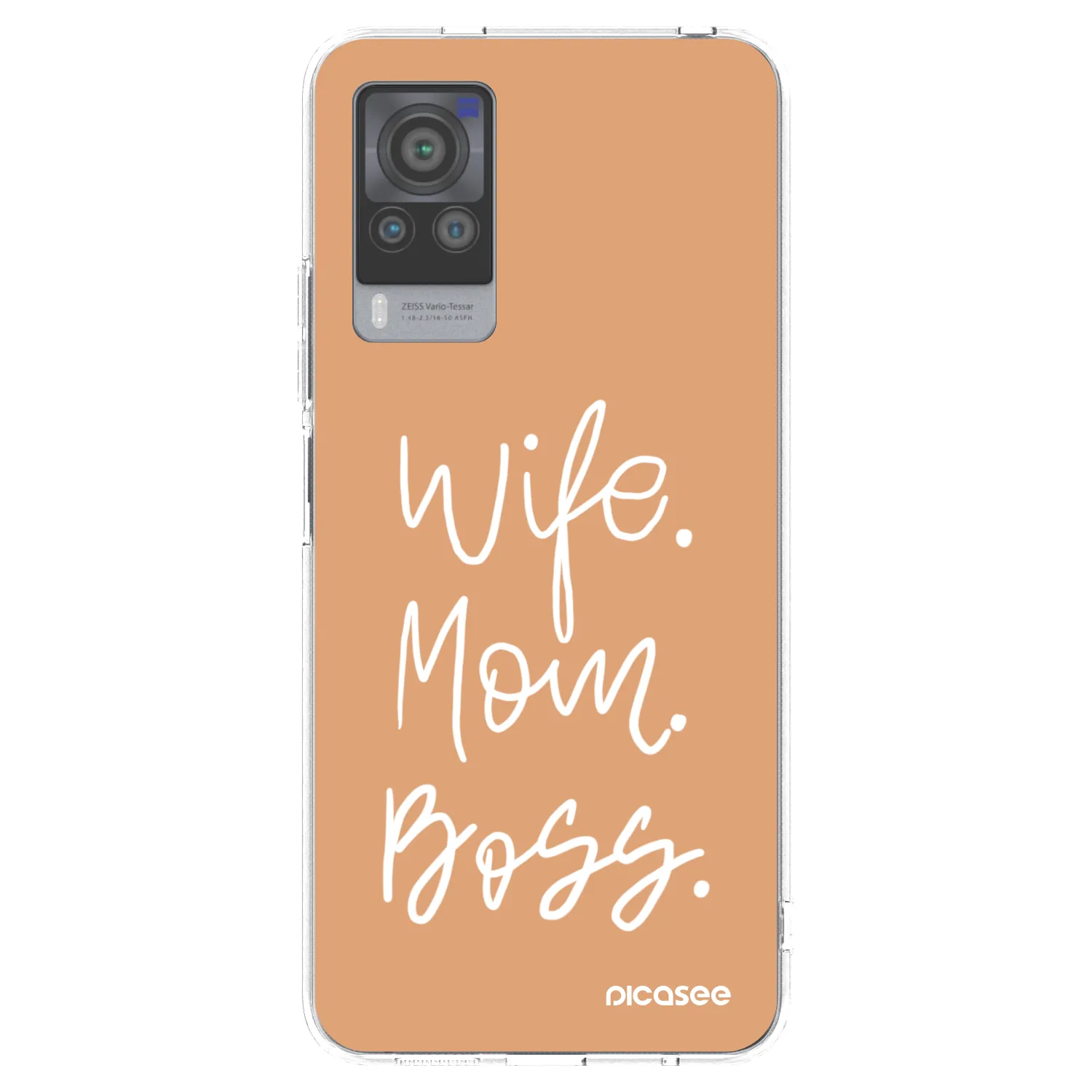 Picasee silikonska prozirna maskica za Vivo X60 Pro 5G - Boss Mama