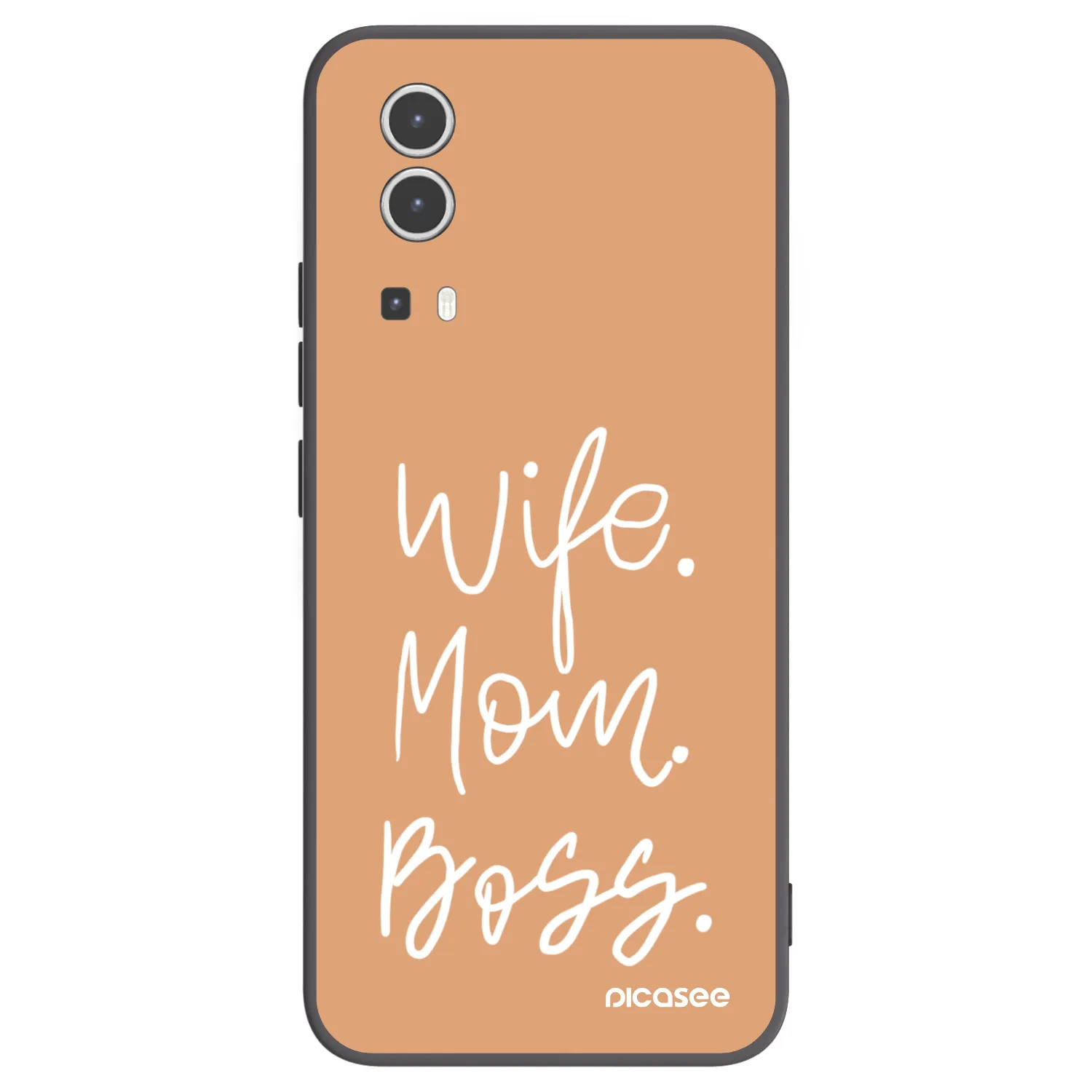 Picasee crna silikonska maskica za Vivo Y72 5G - Boss Mama