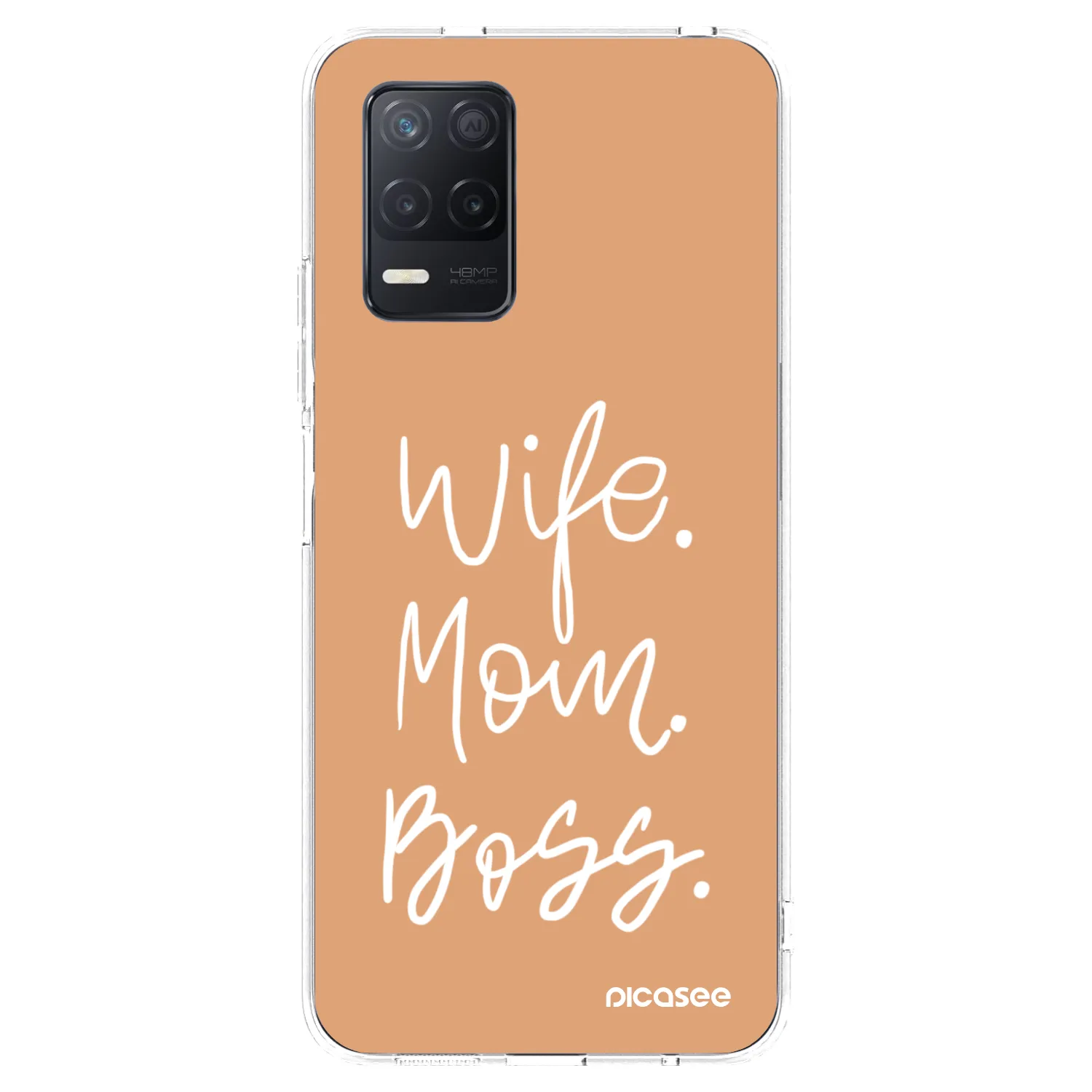 Picasee silikonska prozirna maskica za Realme 8 5G - Boss Mama