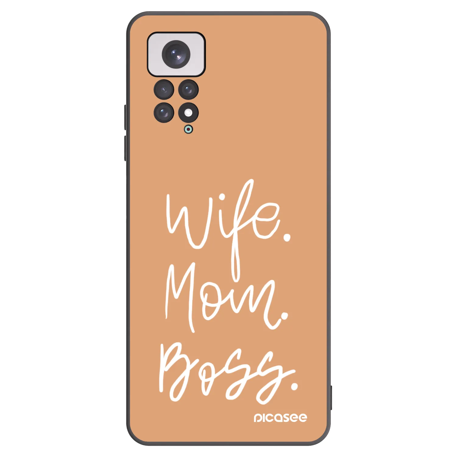 Picasee crna silikonska maskica za Xiaomi Redmi Note 11 - Boss Mama
