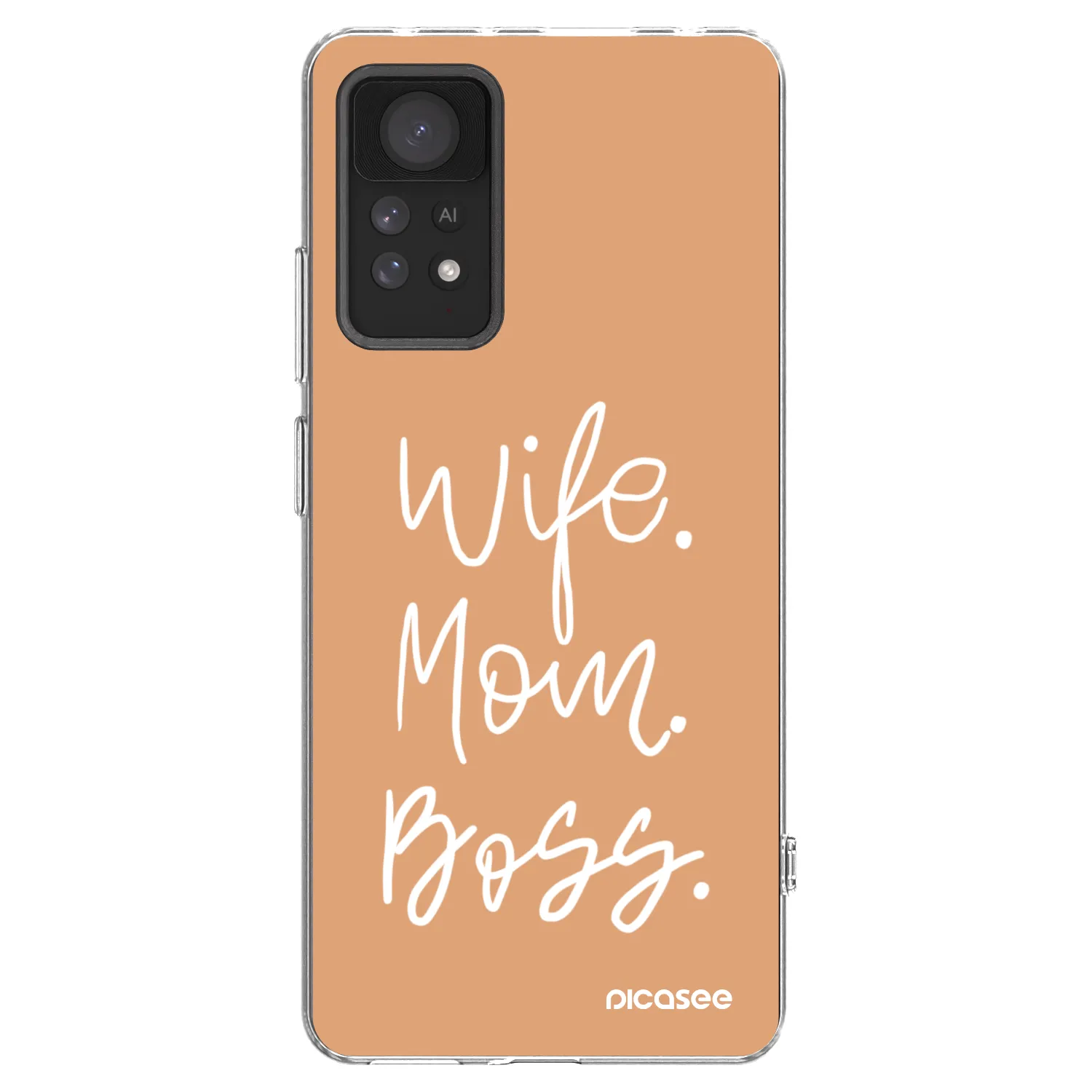 Picasee silikonska prozirna maskica za Xiaomi Redmi Note 11 Pro - Boss Mama
