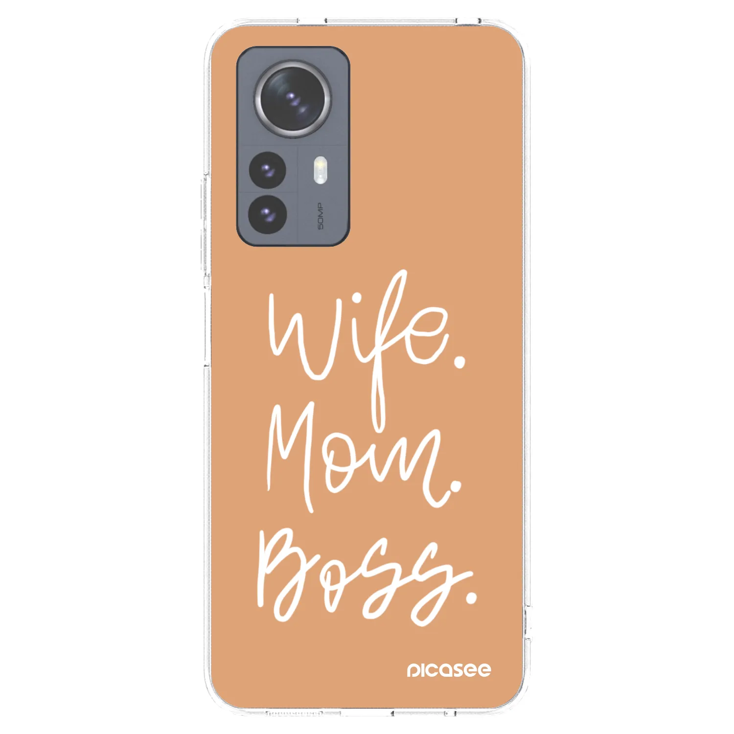 Picasee silikonska prozirna maskica za Xiaomi 12 Pro - Boss Mama