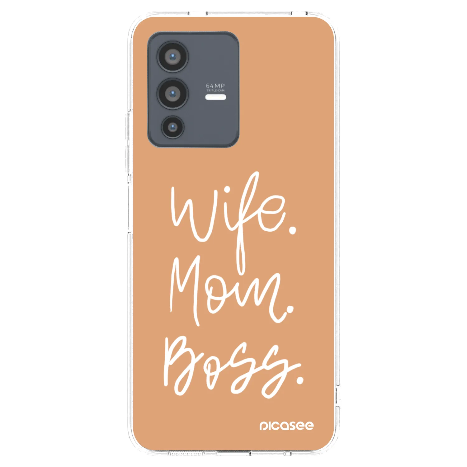 Picasee silikonska prozirna maskica za Vivo V23 5G - Boss Mama