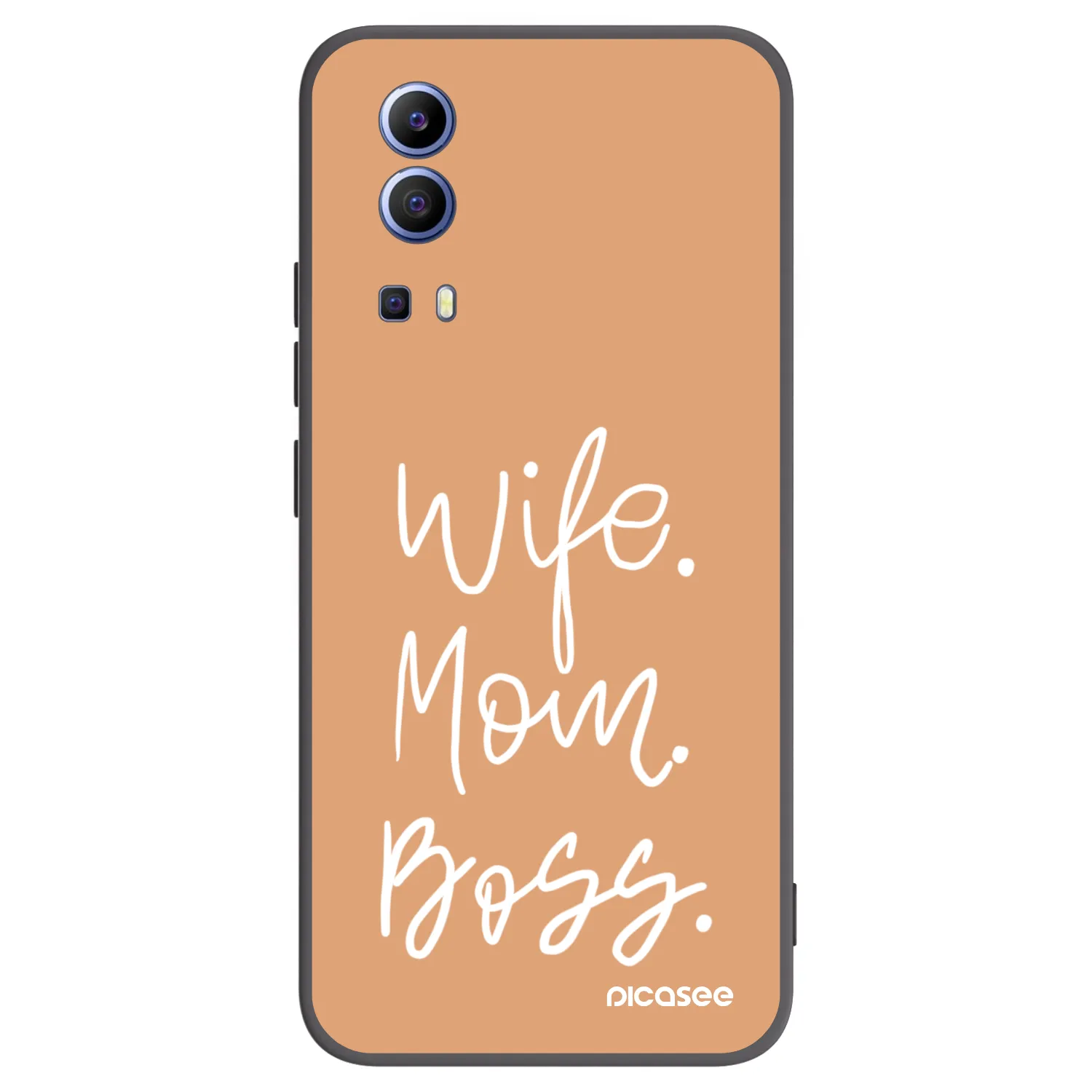 Picasee crna silikonska maskica za Vivo Y52 5G - Boss Mama
