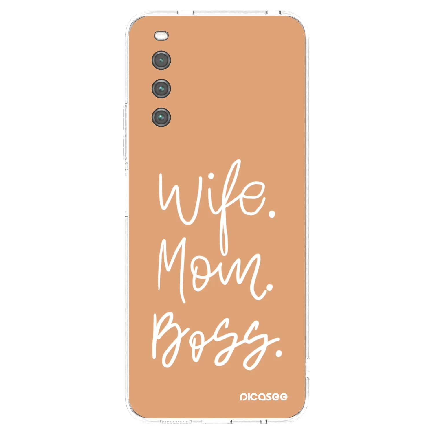Picasee silikonska prozirna maskica za Sony Xperia 10 IV 5G - Boss Mama