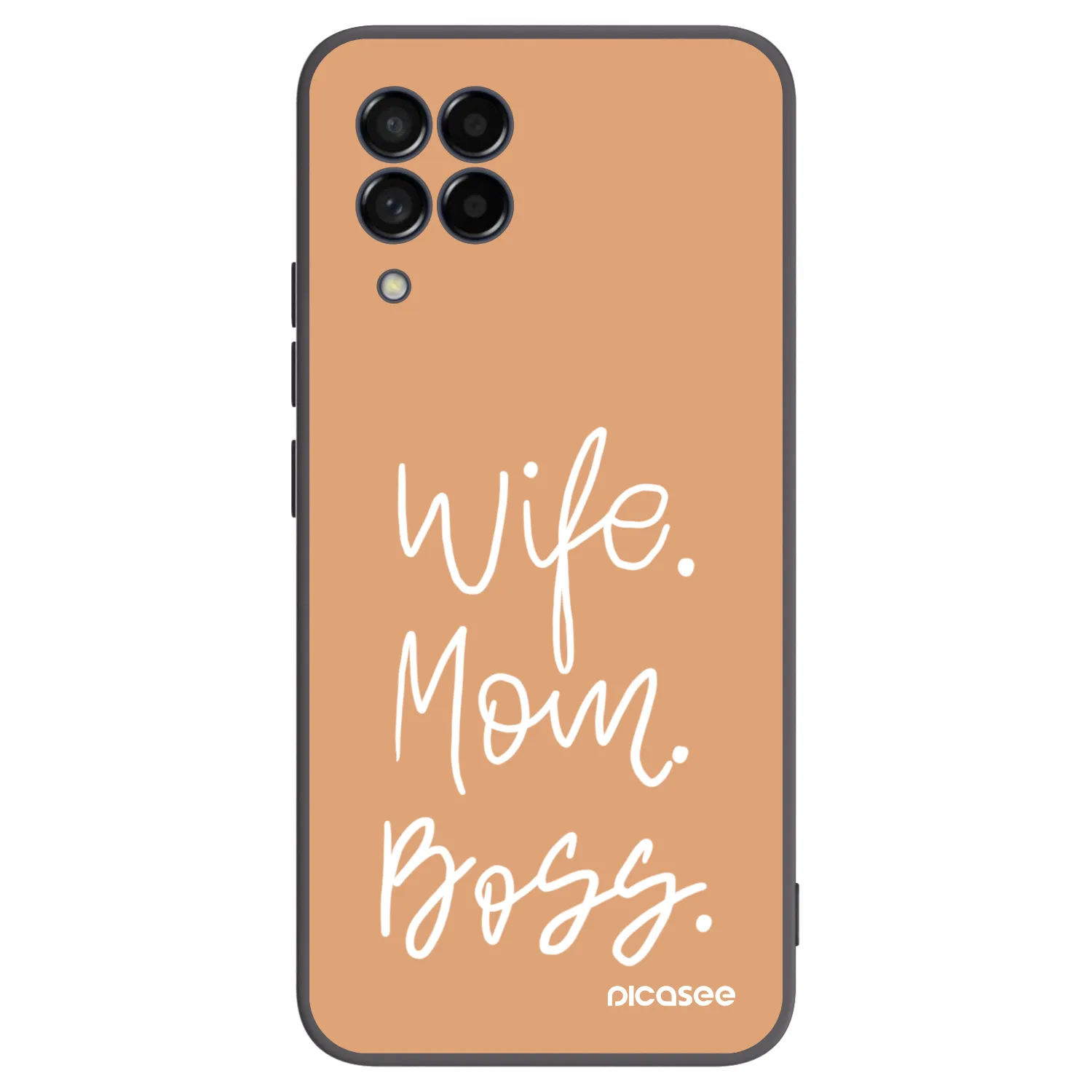 Picasee crna silikonska maskica za Samsung Galaxy M53 5G - Boss Mama